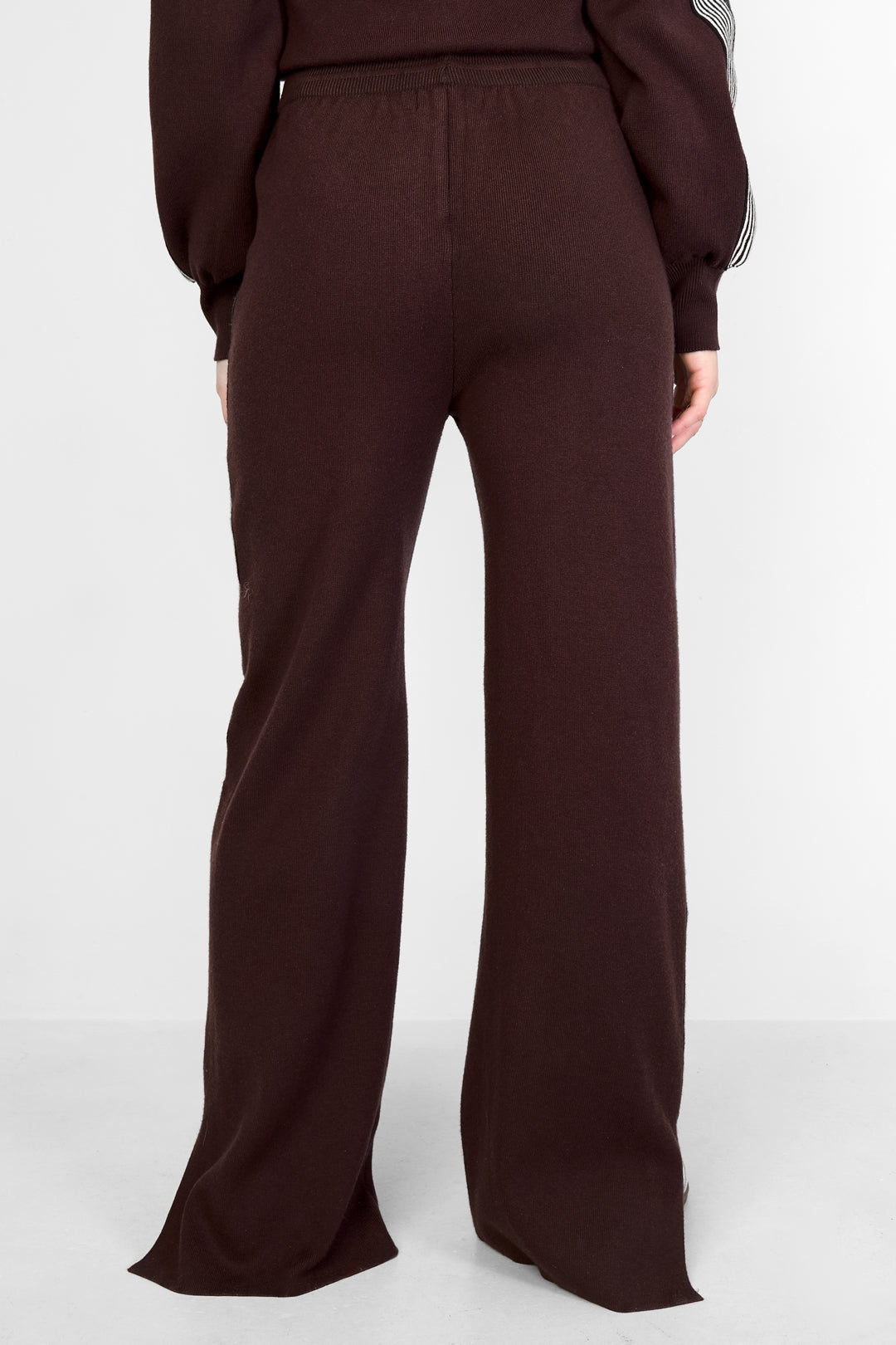 pantaloni in maglia a righe