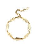 Bracciali a catena in acciaio inossidabile con motivo pesci, serie Simple Daily Simple, gioielli da donna
