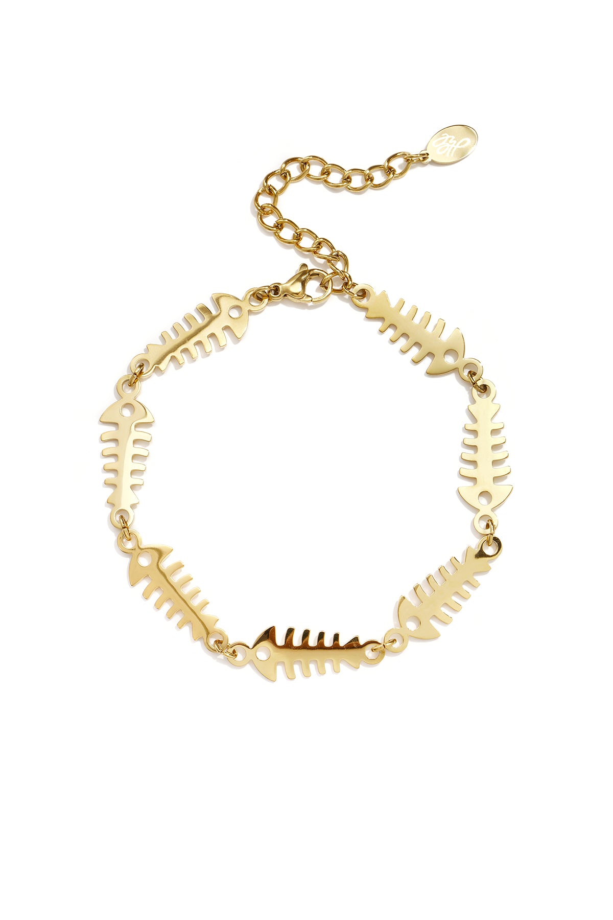 Bracciali a catena in acciaio inossidabile con motivo pesci, serie Simple Daily Simple, gioielli da donna