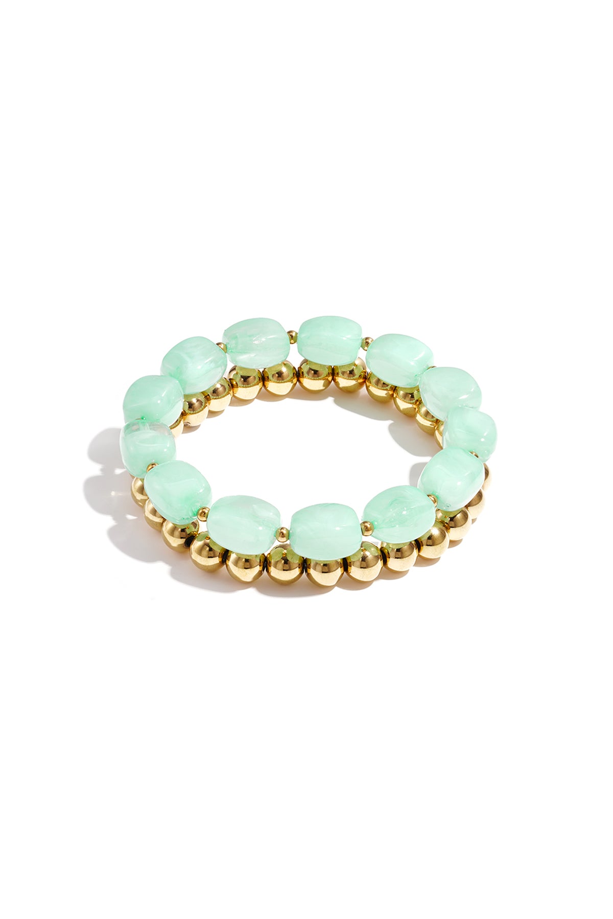 Bracciale con perline asimmetriche