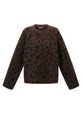 Maglia calda leopardata