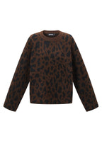 Maglia calda leopardata