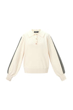 Maglione lavorato a maglia con strisce