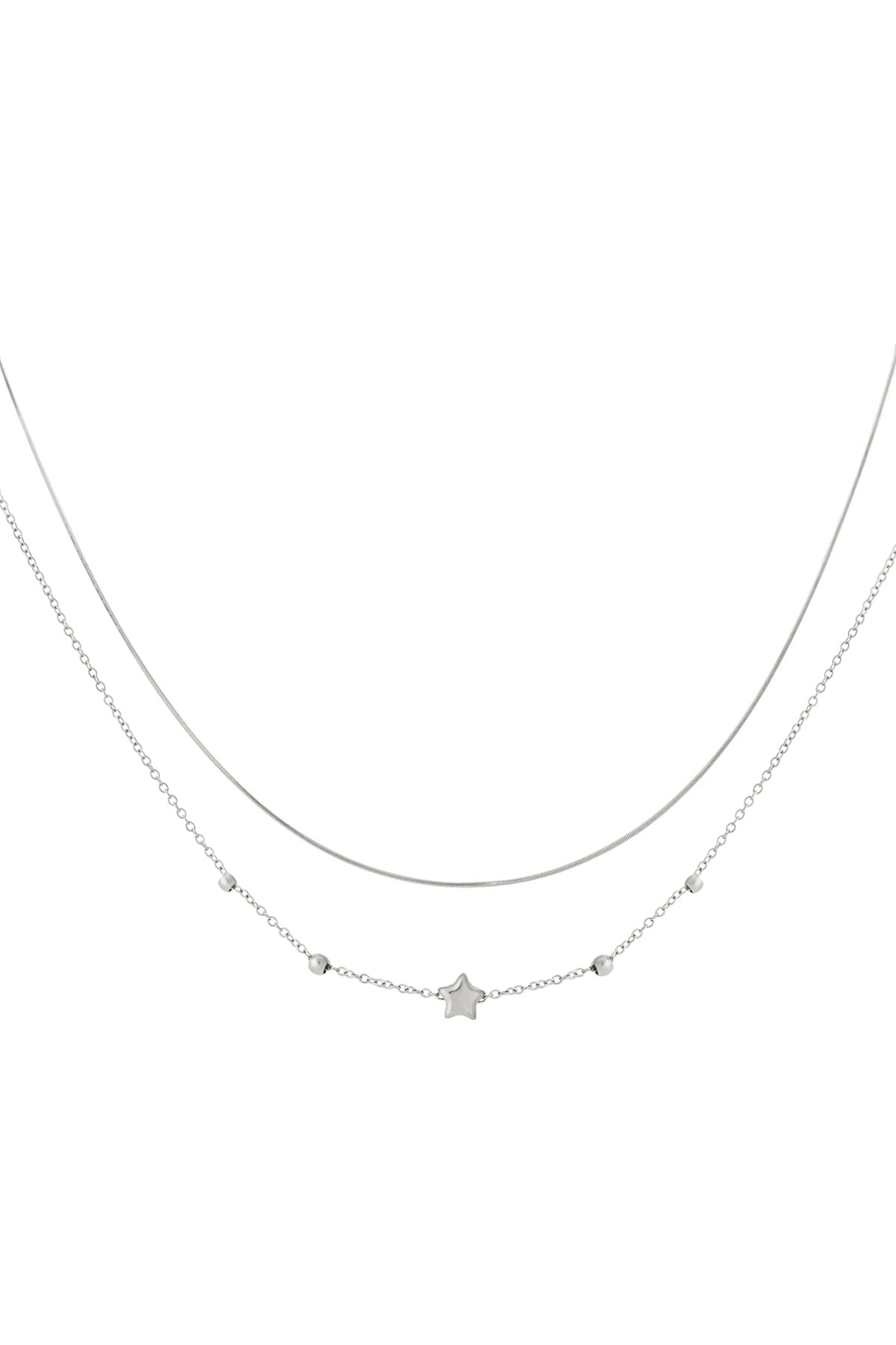 Collana a stella a doppio strato
