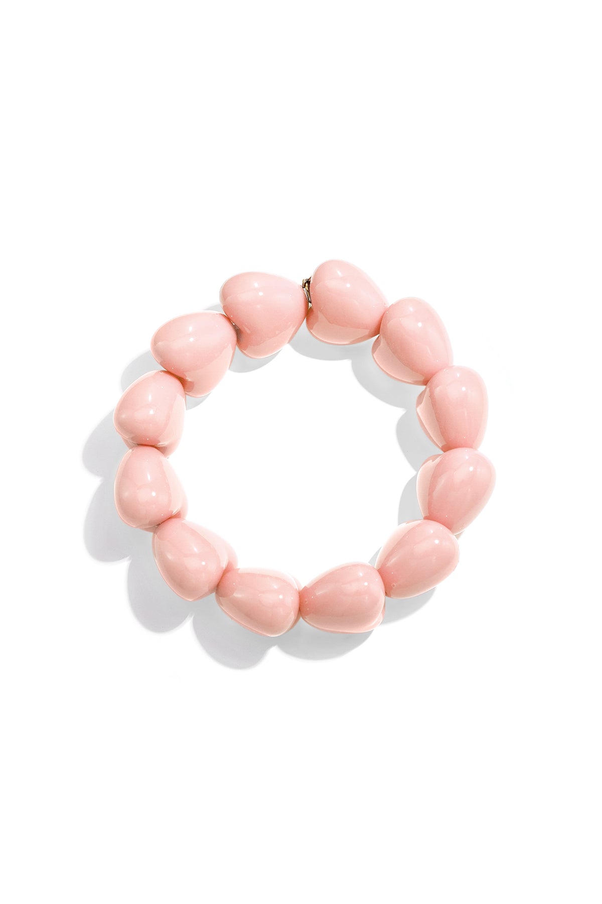 Braccialetto con perline a forma di cuore grosse