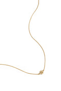 Collana minimalista con un quadrifoglio