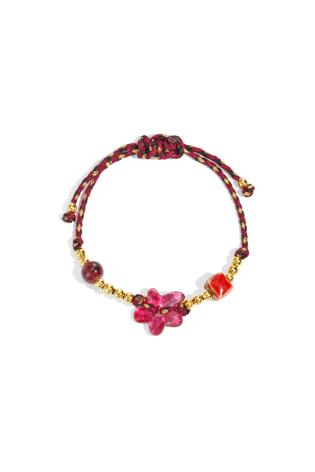 Braccialetti con perline in poliestere, serie semplice casual quotidiana, gioielli da donna