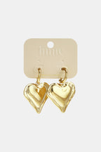 Orecchini con grande cuore pendente