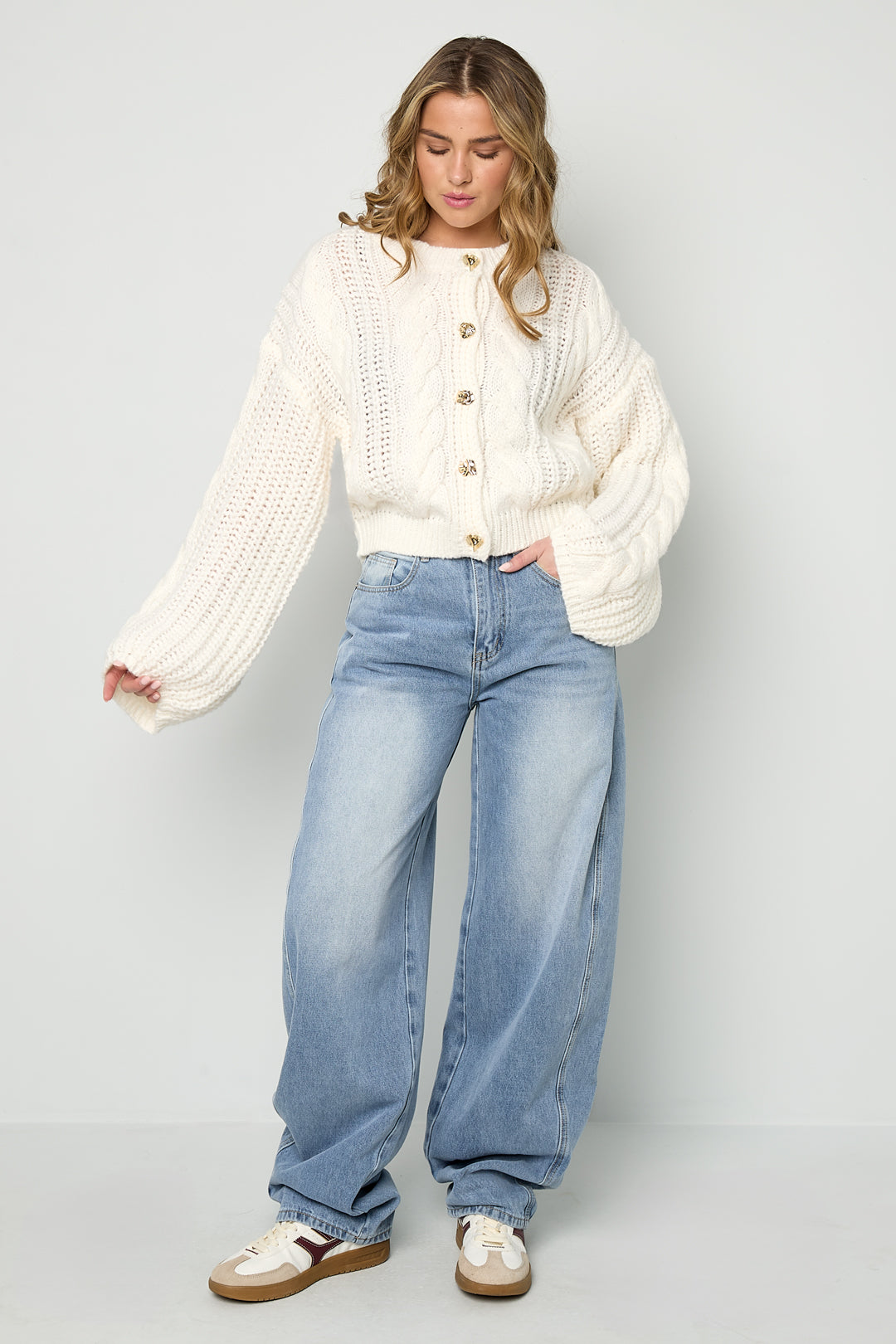 Cardigan a trecce
