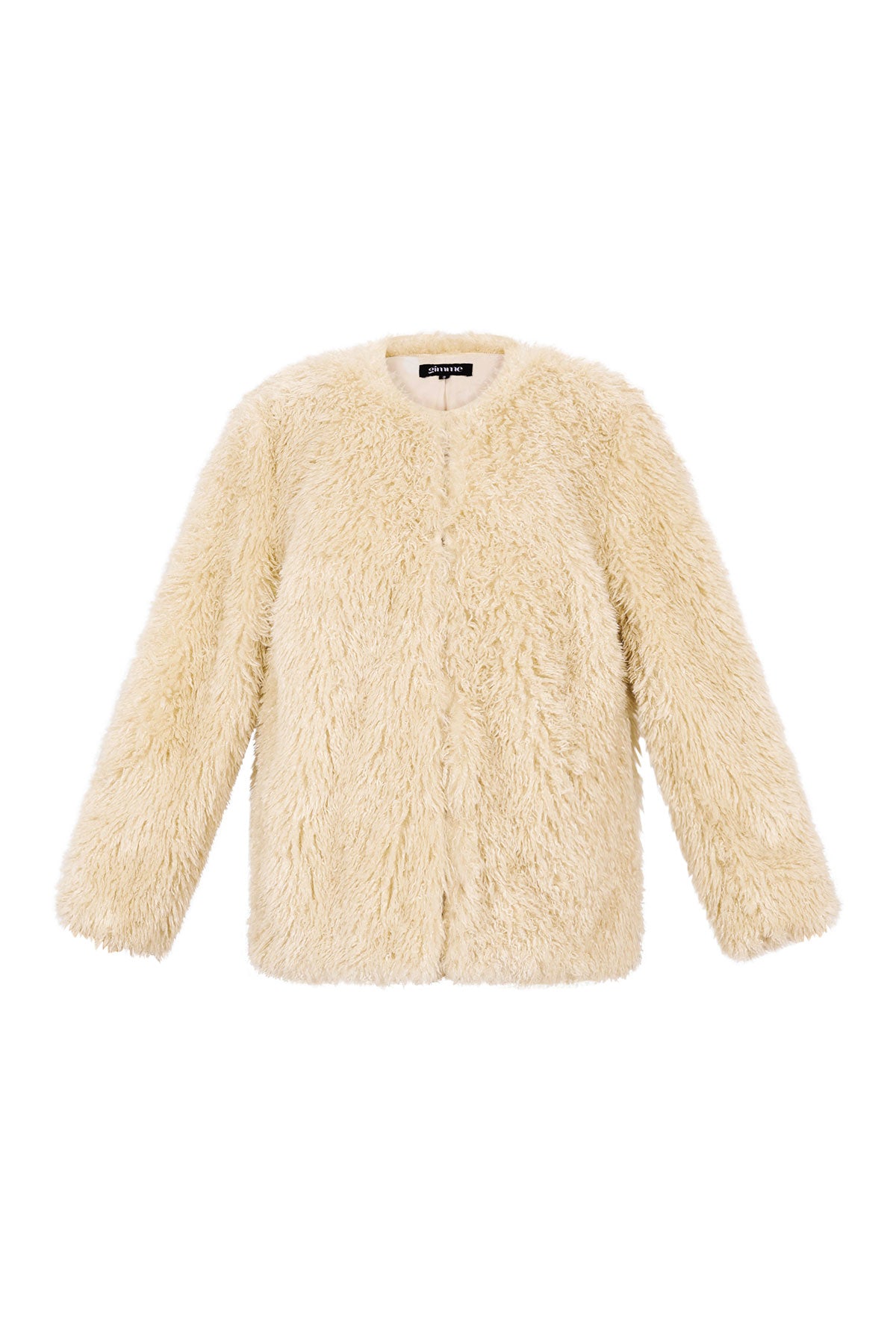 Tessuto Fibra di Poliestere Giacca Donna Elegante Colore Puro Autunno/Inverno