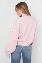 Maglione lavorato a maglia con cuori