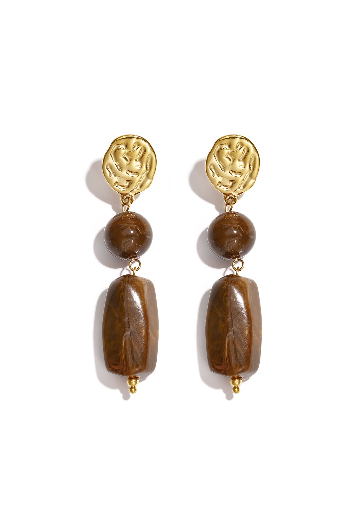 Orecchini pendenti in acciaio inossidabile con perline, serie Retro Daily Classic, gioielli da donna