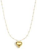 Collane lunghe in acciaio inossidabile con cuore, casual, quotidiane, semplici, gioielli da donna