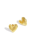 Orecchini a bottone a forma di cuore, semplici, quotidiani, semplici, gioielli da donna