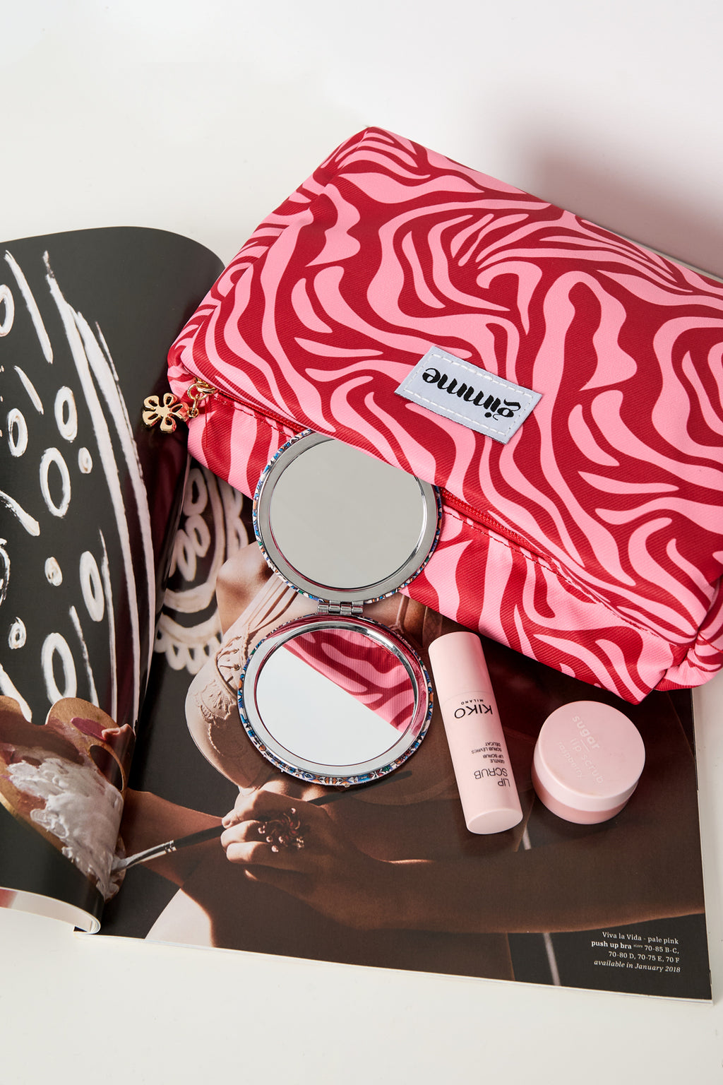 Borse per il trucco in poliestere casual, colori misti, accessori quotidiani