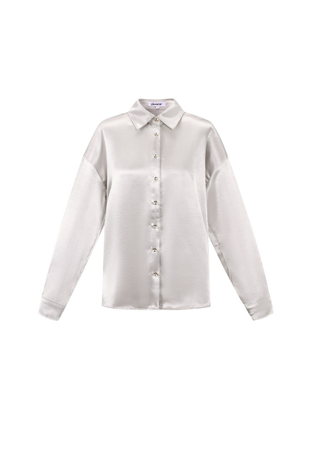 Tessuto Fibra di Poliestere Camicia Donna Casual Colore Puro Base