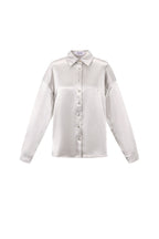 Tessuto Fibra di Poliestere Camicia Donna Casual Colore Puro Base