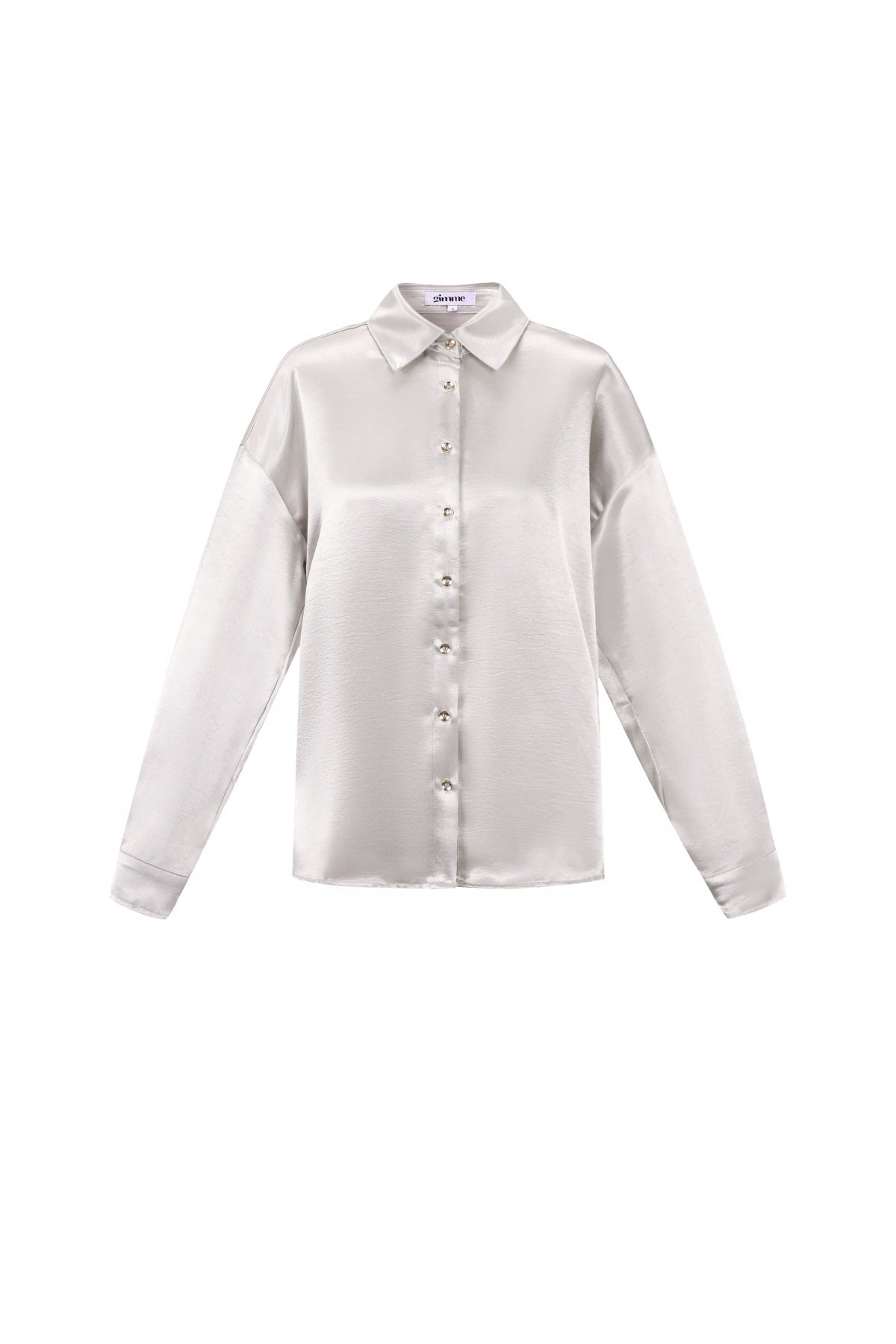 Tessuto Fibra di Poliestere Camicia Donna Casual Colore Puro Base