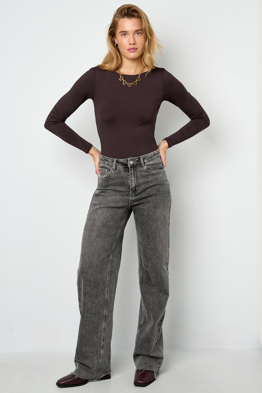 Body Modellante in Nylon Intrecciato Base Colore Puro