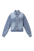 Giacca in denim con strass