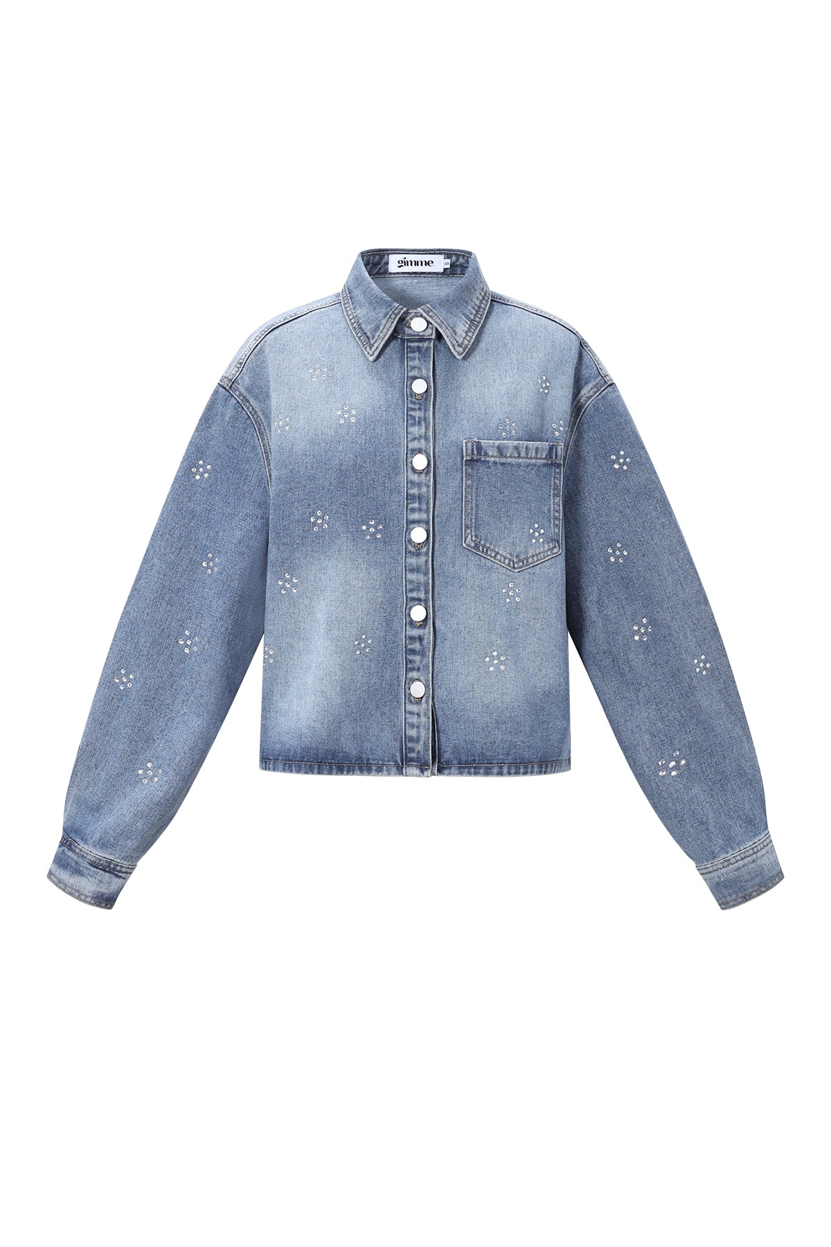 Giacca in denim con strass