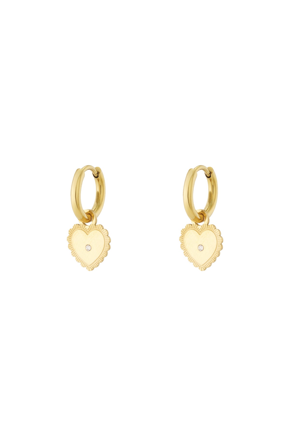 Orecchini a cuore con mini pois