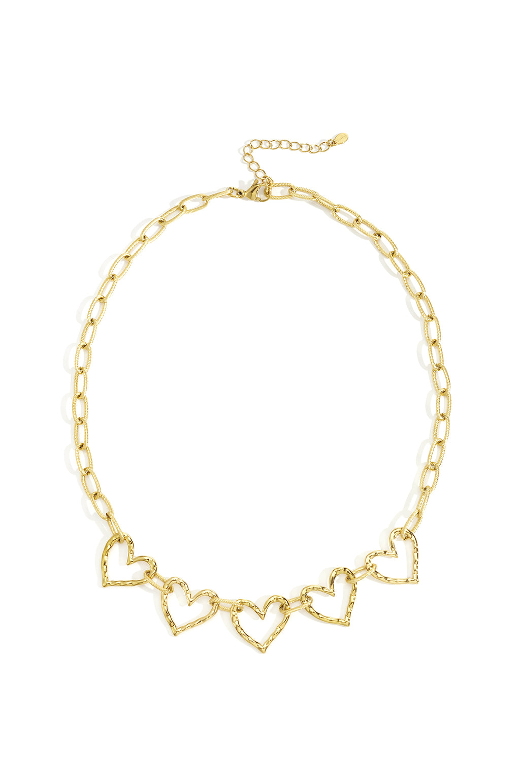 Collane a catena in acciaio inossidabile con cuore, casual, quotidiane, semplici, gioielli da donna