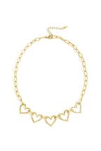 Collane a catena in acciaio inossidabile con cuore, casual, quotidiane, semplici, gioielli da donna