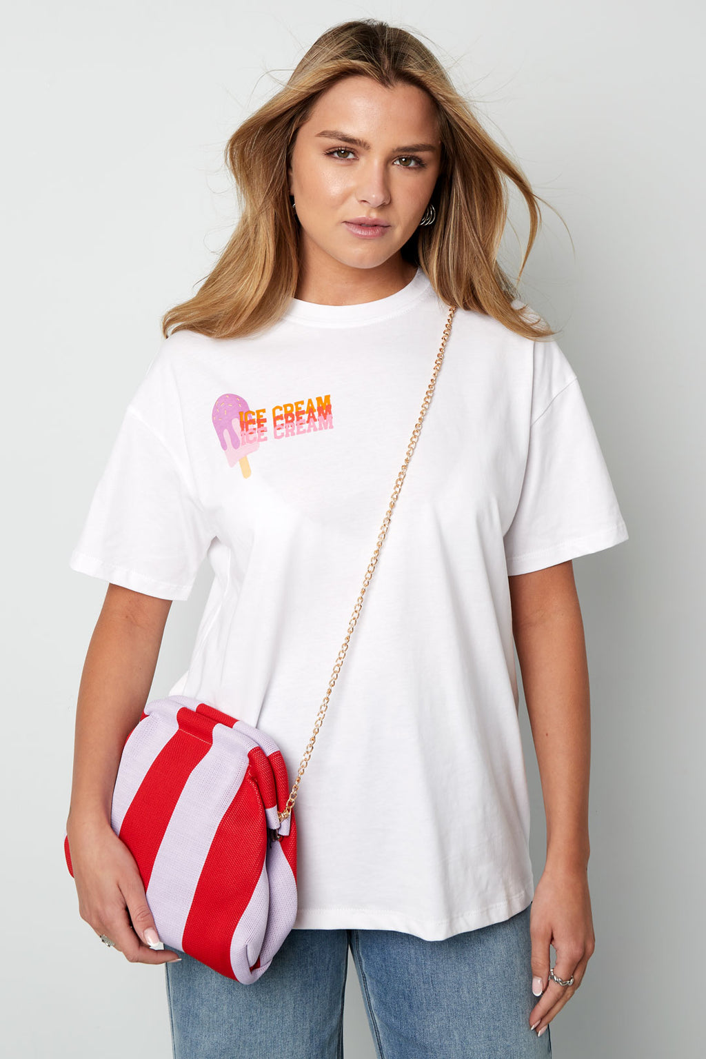 Borsa da spiaggia a righe