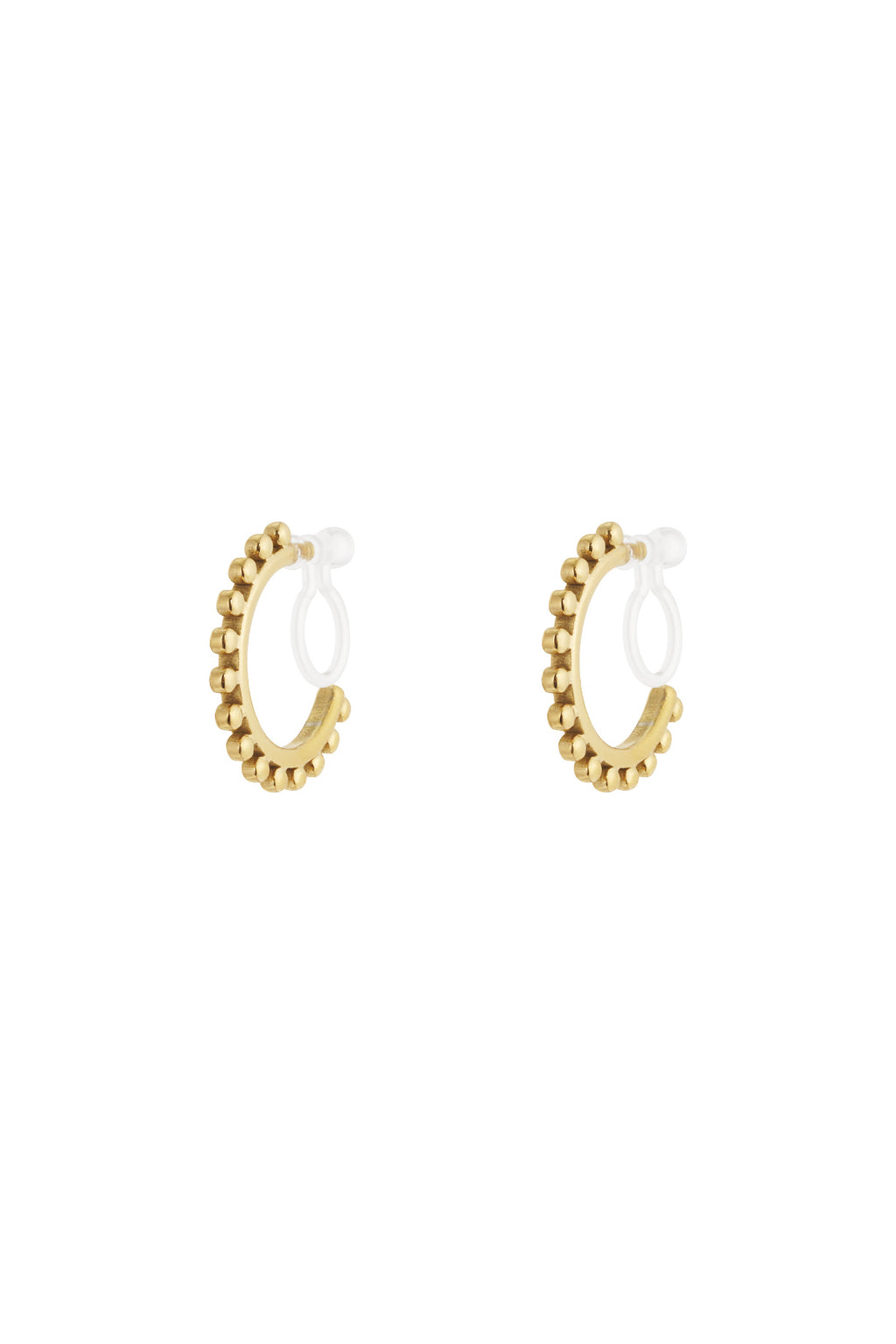 Orecchini a clip con anello audace