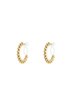 Orecchini a clip con anello audace