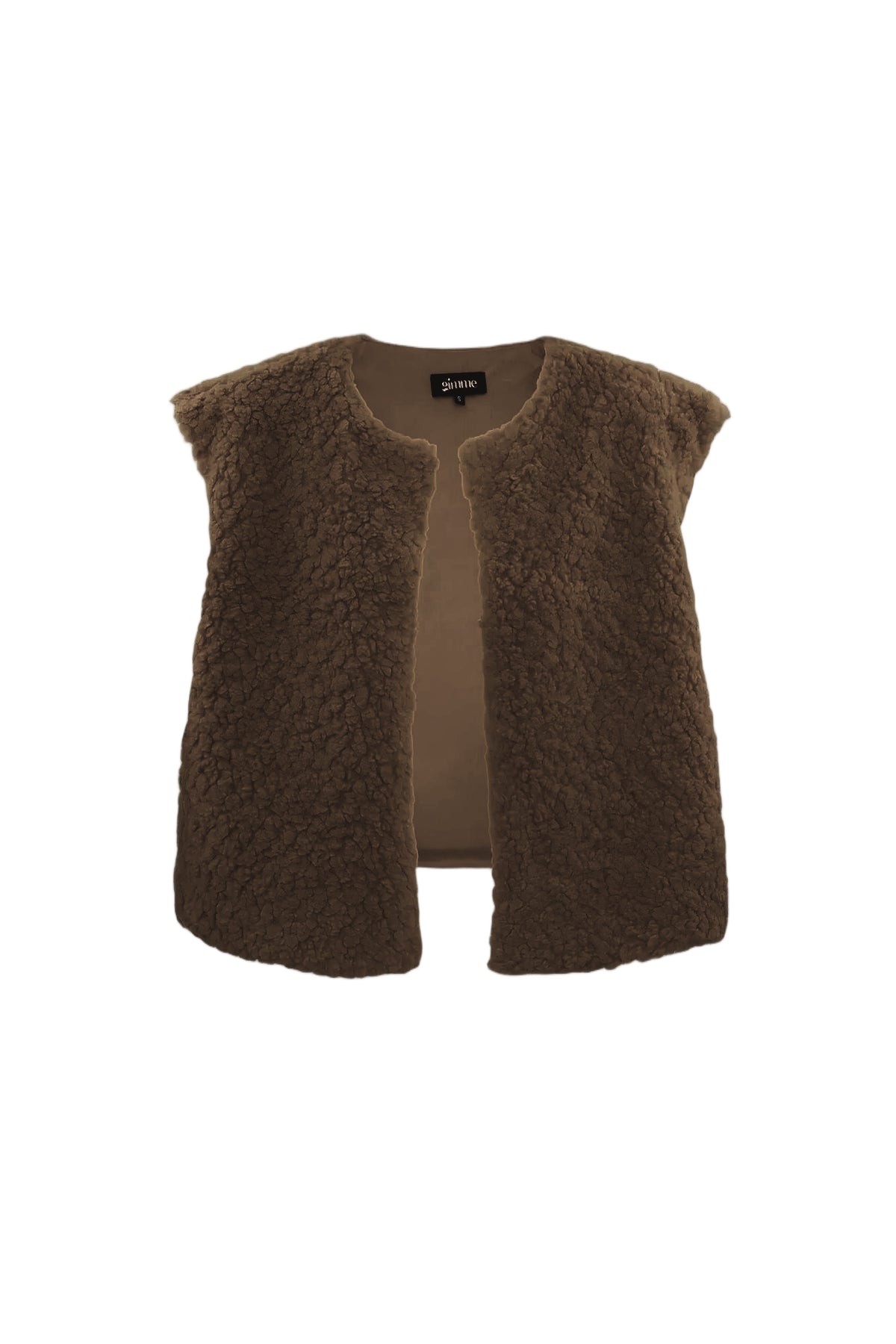 Woven Polyester Fiber Gilet Donna Casual Solid Color Fall/Winter