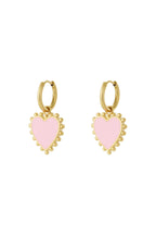Orecchini a forma di cuore funky