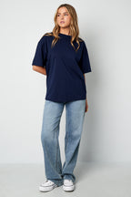 Cotton Maglietta Donna Casual Letters