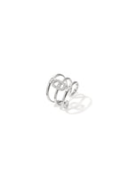 Anello a 3 livelli con incastonatura ellittica
