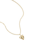 Collana con cuore pendente e perle