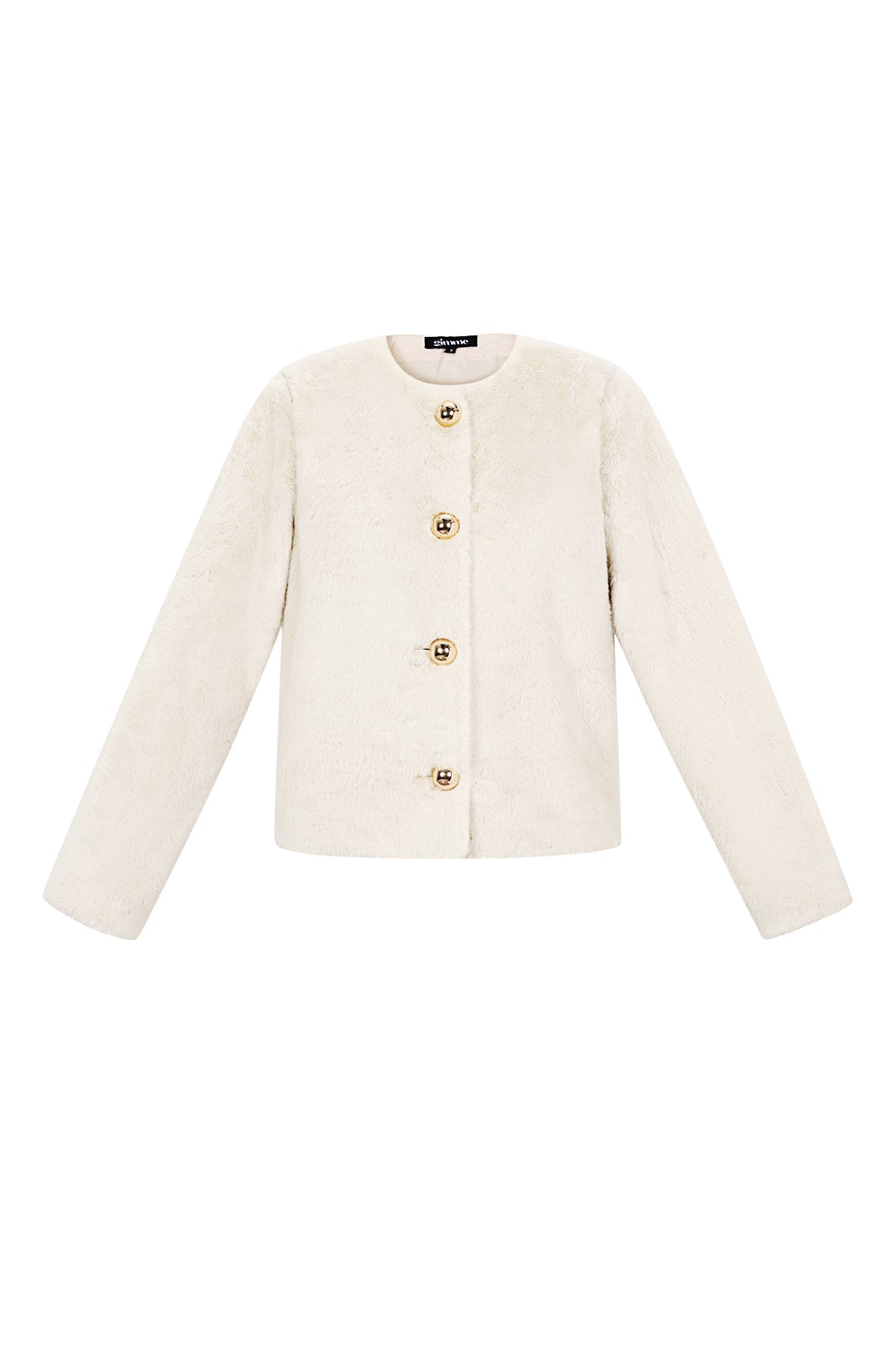 Tessuto Fibra di Poliestere Giacca Donna Elegante Colore Puro Autunno/Inverno