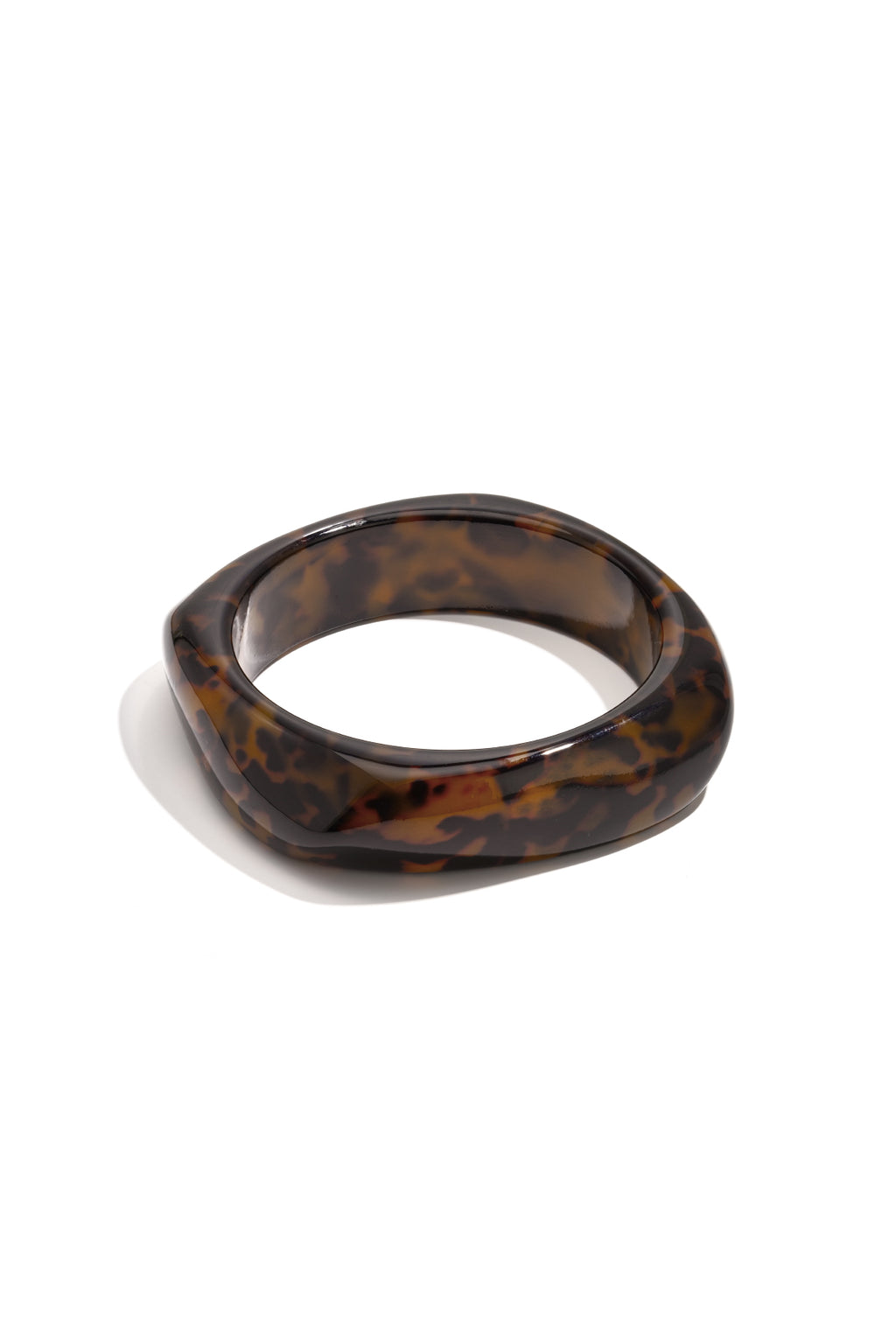Bracciali rigidi in resina con stampa leopardata, serie Classic Daily Simple, gioielli da donna