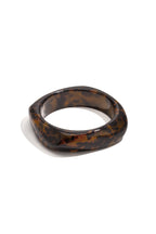 Bracciali rigidi in resina con stampa leopardata, serie Classic Daily Simple, gioielli da donna