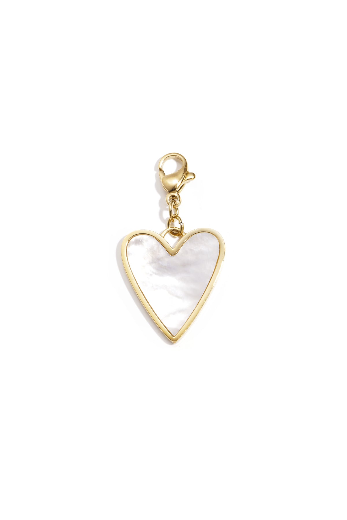 Ciondolo per gioielli a forma di cuore in madreperla fai da te
