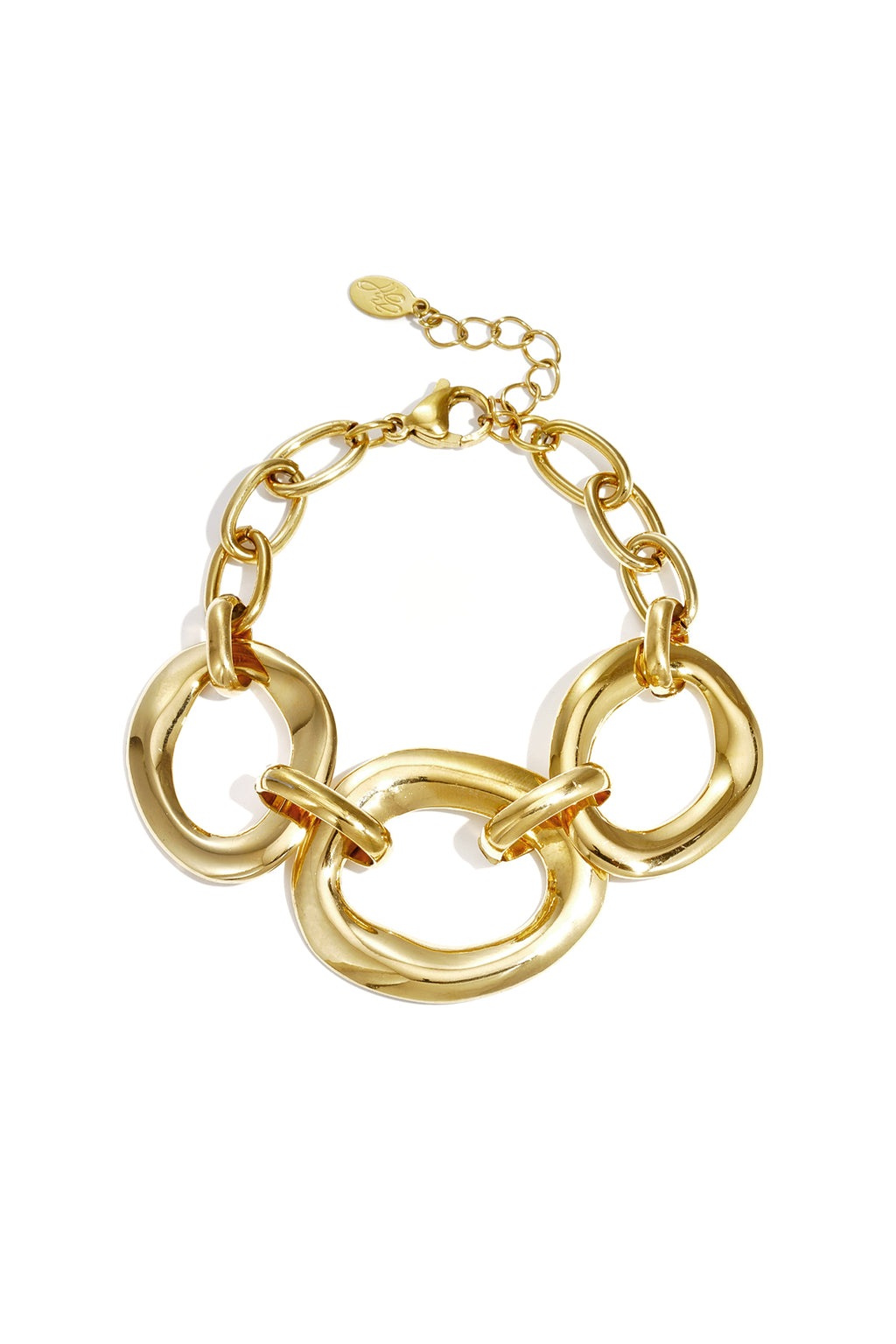 Bracciale con pezzi rotondi