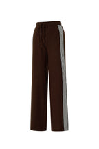 pantaloni in maglia a righe
