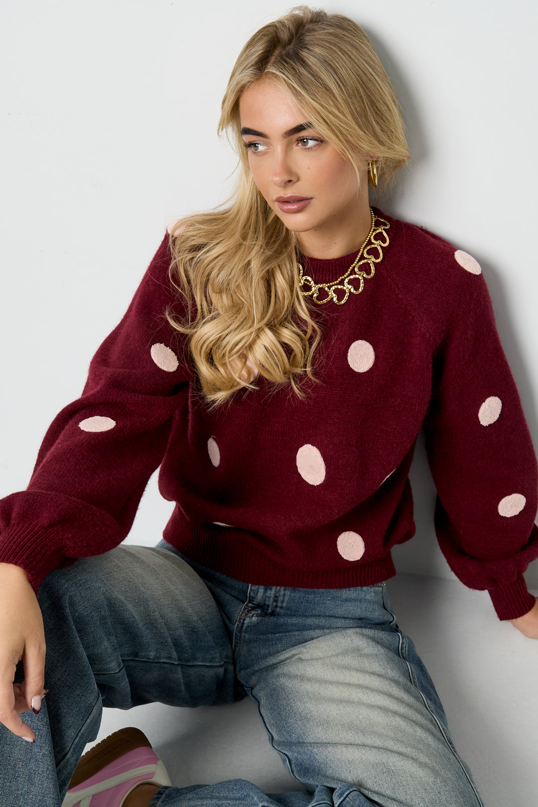 Maglione a pois