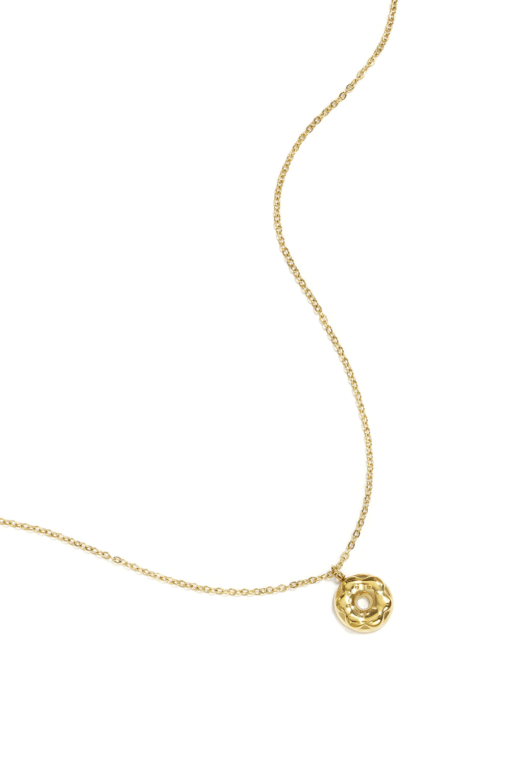 Collana con ciondolo a forma di ciambella