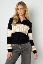 Maglione in Fibra di Poliestere Donna Maglioni Casual Lettere
