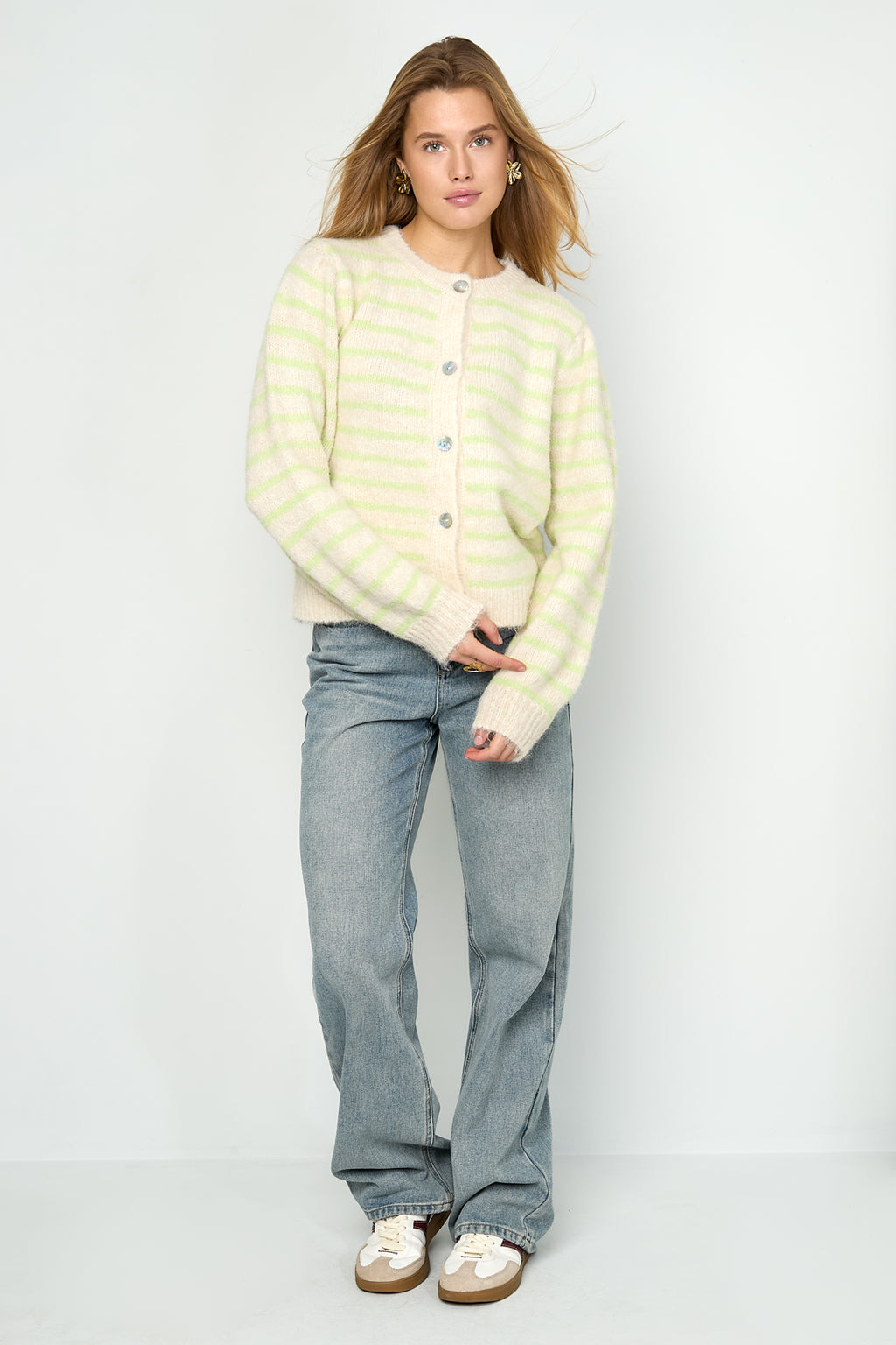 Cardigan a righe