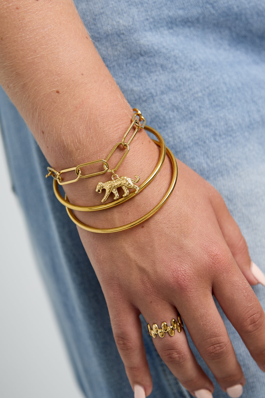 Braccialetti con ciondoli in acciaio inossidabile, modello animale, serie Simple Daily Simple, gioielli da donna