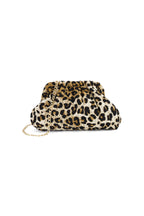 Borse a tracolla con stampa leopardata, casual, in cotone, accessori quotidiani