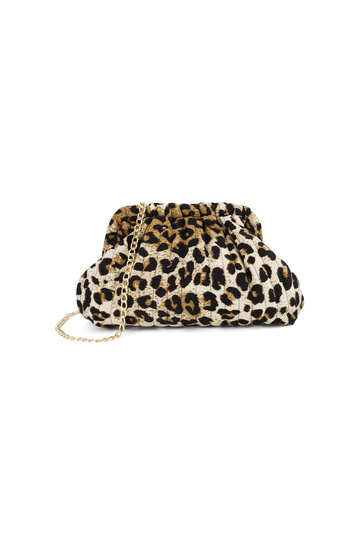 Borse a tracolla con stampa leopardata, casual, in cotone, accessori quotidiani