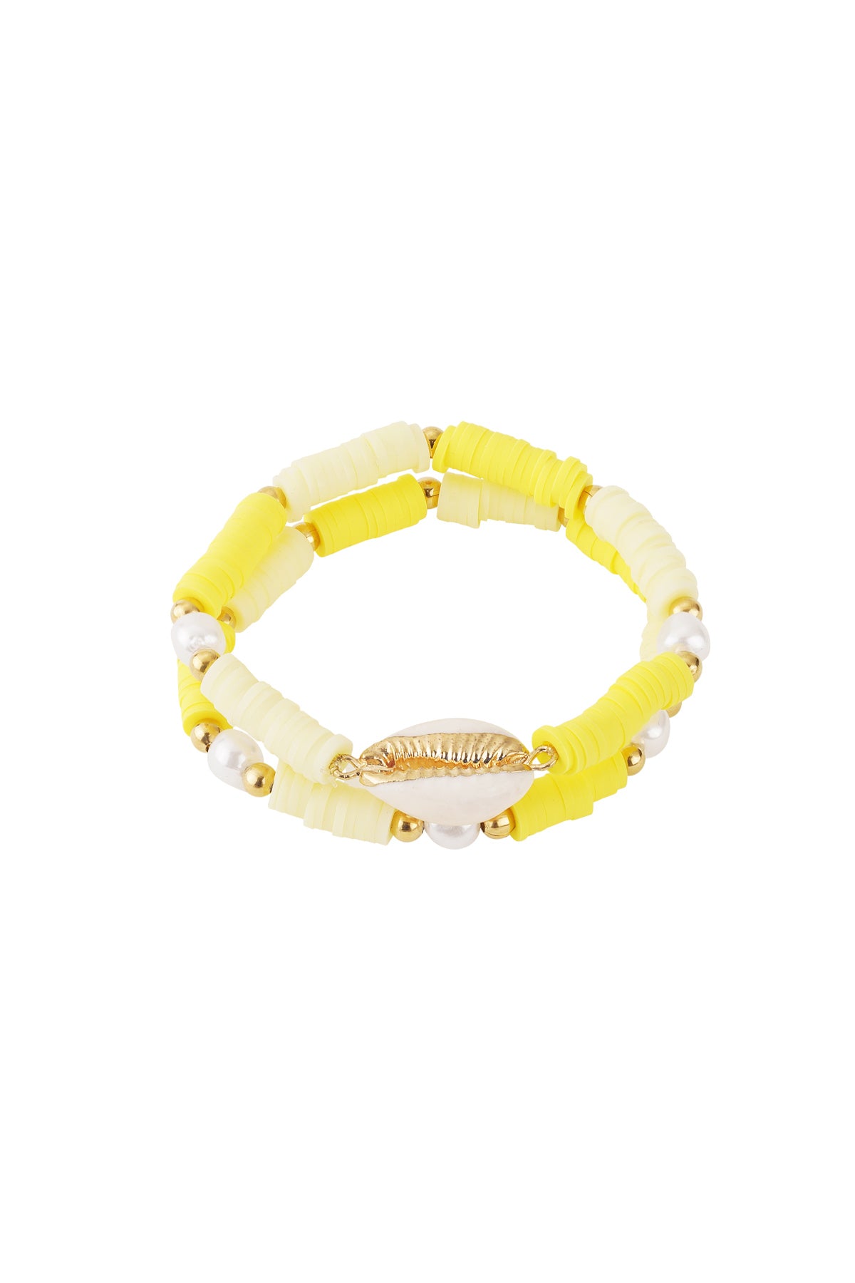 Bracciale con conchiglia in fiore